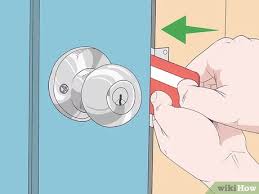 Open the door and see if these line up with the top and bottom . How To Open A Door With A Credit Card 8 Steps With Pictures