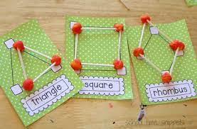 The 2d shape activity pack is bursting with motivating ways to learn about circles, squares over the next few weeks, we reinforced the names and characteristics of 2d shapes by coloring real world objects and working on number recognition and counting with an addictively fun roll and cover game. 21 Creative Ways To Teach 2d Shapes In Kindergarten Kindergartenworks