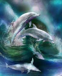 Beauty In Nature Series Dance Of The Dolphins Dolphin Art Dolphins Animals