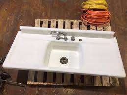 vintage double drainboard porcelain