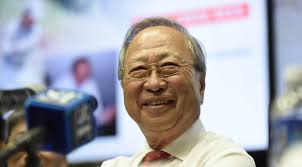 Cheerful" Tan Cheng Bock suggests Minister Shanmugam is unhappy to be  confronted by his questions