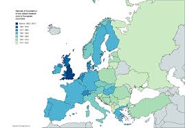 Decade of foundation of the oldest football club in European countries  (sources and list with clubs and year of foundation in the comments) :  rMapPorn