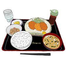 m lapino 豚カツ 食べ物 イラスト 食品の描画