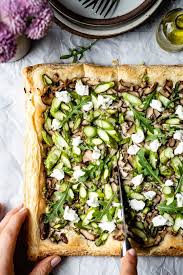Goat Cheese And Asparagus Tart Recipe Asparagus Tart Asparagus Appetizer Food