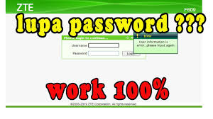 Modem zte f609 adalah salah satu modem buatan zte telecommunications equipment company, yaitu perusahaan yang bergerak di bidang telekomunikasi yang berasal dari china. Cara Mengatasi Lupa Password Login Modem Zte F609 Indihome Youtube