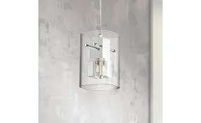 Square Glass Chrome Mini Pendant Light 4 3 4 Wide Modern Clear Glass Fixture For Kitchen Island Dining Room Possini Euro Design Amazon Com