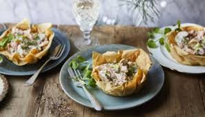 Salmon Leek And Dill Tarts Recipe Recipe Recipes Berries Recipes Tart Recipes