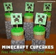 Minecraft Cupcake Jpg 300 293 Pixels Minecraft Cupcakes Minecraft Cupcake Toppers Minecraft Party