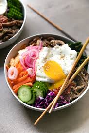 Easy Korean Beef Bibimbap Recipe Mixed Rice The Forked Spoon Recipe Bibimbap Recipe Korean Beef Healthy Recipes