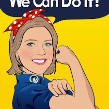 Personalized Rosie the Riveter Print Illustrated From Your Photo PRINTABLE  FILE