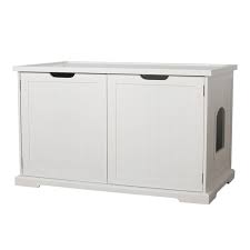 The most common white storage bench material is wood. Cat Litter Box Enclosure Cabinet Storage Benches Bedroom Bench Large Wooden Indoor Storage Bench Furniture For Living Room Bathroom Side Table Box Seat U S Bedroom Litter Box Enclosures Kolenik Pet Supplies