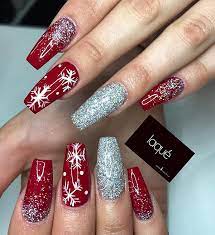 Amazing and fantastic christmas coffin nail designs youll. Matte Coffin Nails Christmas Matte