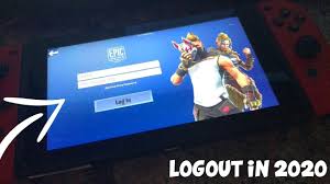 Easiest Way To Logout On Fortnite Nintendo Switch In 2020 Connect Epic Games Account To Switch Youtube