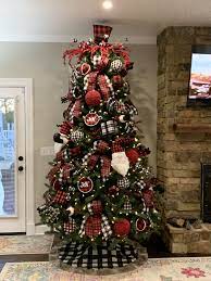 Buffalo Plaid Check Christmas Tree Christmas Tree Decorating Themes Plaid Christmas Decor Buffalo Check Christmas Decor