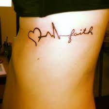 Heartbeat Tattoo With Sister Maybe Heartbeat Tattoo Heartbeat Tattoo Design Faith Tattoo Designs