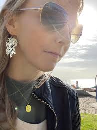 Dreamcatcher Earrings, Silver Boho Earnings, Dream Catcher Earrings, Silver  Statement Earrings, Feather Dangle Earrings, for Her, LEILA