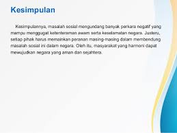 Langkah langkah mengatasi gejala sosial dalam kalangan remaja. Masalah Sosial