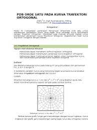 Dua buah zat cair sejenis dengan masa dan suhu masing masing 40 kg 60 o c dan 20 kg 30 o c. Persamaan Diferensial Biasa