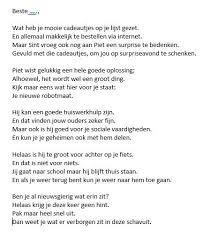 Sintgedicht Voor Een Robotmaat Surprise Diy Sinterklaas Sinterklaas Teksten