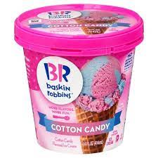 Baskin Robbins Cotton Candy Ice Cream 14oz Ice Cream Candy Baskin Robbins Ice Cream Baskin Robbins