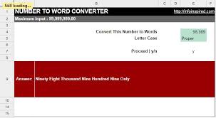 Letters will be translated to the corresponding digits. Amount Or Numbers To Words Converter Using Google Sheets