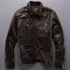 Us 288 0 Avirex Fly Solid Brown Genuine Leather Jacket Men Turn Down Collar Casual Leather Coat Men Suede Sheepskin Wind Jacket Blue New In Genuine
