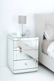 The hooked up mirrored ft with silver edge elevates the height of this drawer nightstand to go with your bed height. Mirrored Furniture Bedside Table Cabinet 3 Drawers Lucia Chelsea Range Nachttisch Schublade Schlafzimmermobel Nachttisch Schwarz