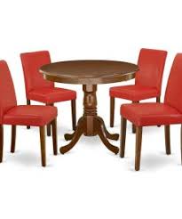 Contemporary dining sets offer the opportunity for making lunch or dinner into more than just a. Flawless 5 Piece Solid Wood Red Dining Set Furwoodd
