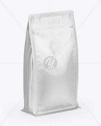 Download Metallic Matte Coffee Bag Half Side View In Bag Sack Mockups On Yellow Images Object Mockups