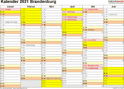 Sowie kalender in vielen ausführunge als pdf zum drucken oder nachschlagen. Kalender 2021 Brandenburg Ferien Feiertage Pdf Vorlagen