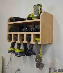 Cordless Drill Storage Charging Station Her Tool Belt Tool Storage Diy Power Tool Storage Diy Garage Storage