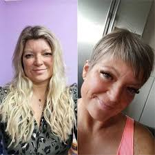 At 56 I don't want to have to mess with my hair. Short hair is so easy.