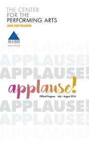 2016 Summer Program Volume #2 by The Center for the Performing Arts