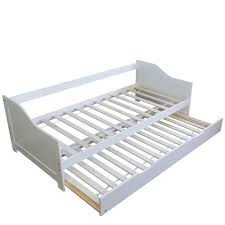 Ein bettpodest hat zwei große vorteile. Homestyle4u Funktionsbett Jugendbett 90x200 Cm Weiss Ausziehbar Holzbett Mit 2 Lattenroste Online Kaufen Otto