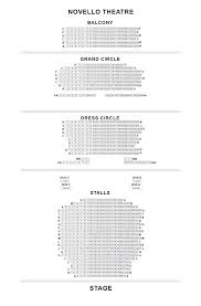 novello theatre seating plan