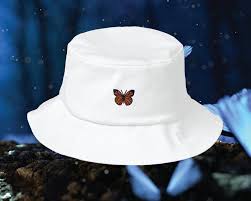 Butterfly Bucket Hat 90s Aesthetic Etsy In 2020 Bucket Hat Fashion Bucket Hat Outfit Outfits With Hats