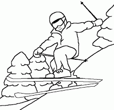 Coloring book santa claus topic 3. Coloring Pages Of Kids Skiing Coloring Home