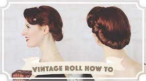 Vintage Roll How To Easy Vintage Hair Cc Youtube Easy Vintage Hairstyles Vintage Hairstyles Victory Roll Hair