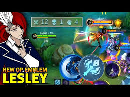 top global lesley lesley one shot build and emblem 2024|mobile legends