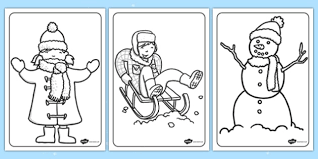 Printable winter coloring pages for kids & adults. Winter Colouring Pages