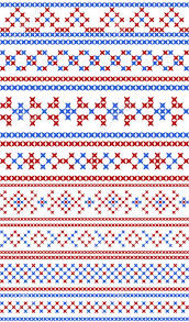 Sewing boxes cross stitch patterns from mani di donna. Russian Traditional Seamless Patterns The Cross Stitch Set Royalty Free Cliparts Vectors And Stock Illustration Image 51426062