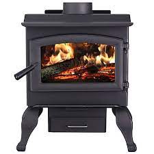 Adding one to your home as a supplemental heat source can save you money on utility bills and bring charm only a wood fire can offer. Us Stove Defender Ii Wood Burning Stove With Legs Blower Included 1 200 Sq Ft Us1100e Bl At Tractor Supply Co