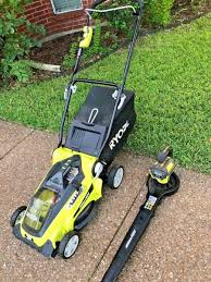Battery tool use and care, service, maintenance. Ryobi 16 Inch 40 Volt Lithium Ion Cordless Battery Walk Behind Push Lawn Mower Push Lawn Mower Best Lawn Mower Mower