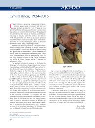 Cyril O'Brien, 1924-2015