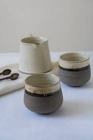 Small Ceramic Cups Coffee Cups Without Handles Yellow Hay Etsy Ceramic Cups Stoneware Ceramics Pottery Cups