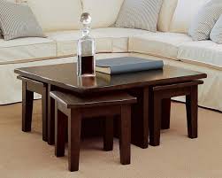 Splendid round coffee table ottomans underneath regarding most recent coffee tables with seating and storage view photo 12 of 20. Coffee Table With Stools You Ll Love In 2021 Visualhunt