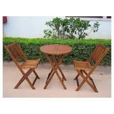 3pc Wood Patio Bistro Set Brown Merry Products Outdoor Bistro Set Patio Decor Patio Dining Set