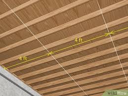 The basement ceiling you choose will be based on mechanicals, desire for access to the ceiling, and the look you want to achieve. How To Install A Drop Ceiling 14 Steps With Pictures Wikihow