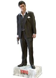 The remake updates the setting to the early 1980's and to the trafficking of cocaine from south america. Scarface Tony Montana Life Size Statue Oxmox Muckle Scarface 1 1 Life Size Figure