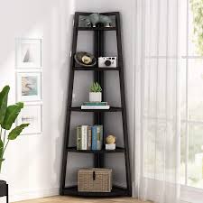 Yes, sometimes it can be difficult or even impossible to find something that fits from a big box store, but that is why this amazing list exists. Buy Tribesigns 5 Tier Corner Bookshelf And Bookcase 70 Inch Tall Corner Shelves Rustic Corner Ladder Shelf Indoor Plant Stand For Living Room Kitchen Home Office Black Online In Indonesia B08m9b22ds